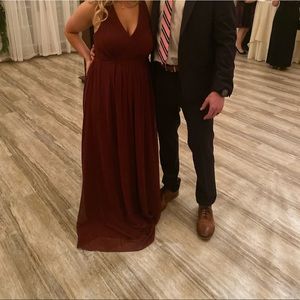 AZAZIE CABERNET BRIDESMAID DRESS